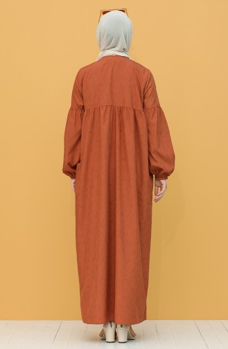 Tan Hijab Dress 21Y8339A-01