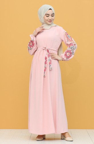 Powder Hijab Dress 21Y8342-02