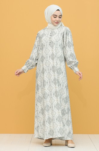 Naturfarbe Hijab Kleider 21Y8345-01