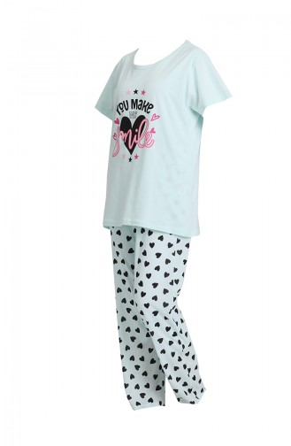 Wassergrün Pyjama 202080