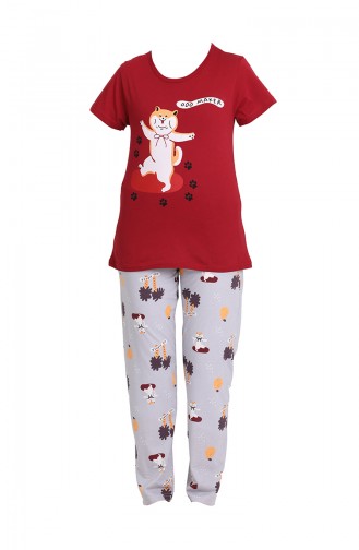 Claret Red Pajamas 3330