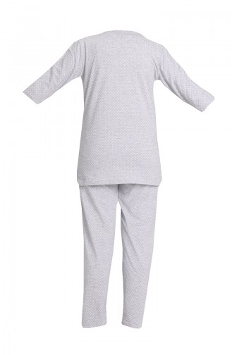 Bayan Pijama Takımı 3348 Gri