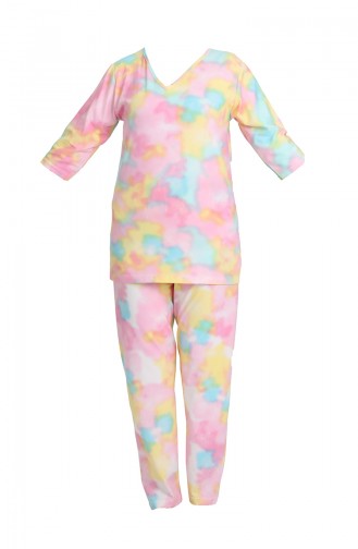 Bayan Pijama Takımı 3350 Sarı