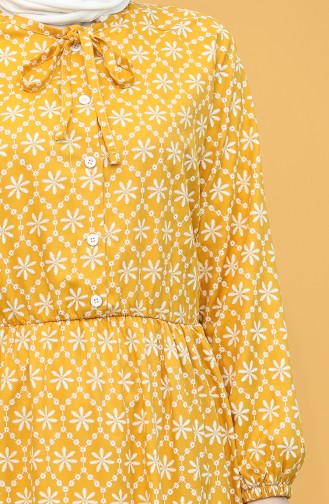 Mustard Hijab Dress 5360-03