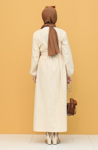 Yellow Hijab Dress 21Y8260-10