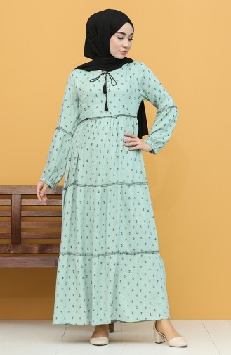 Green Almond Hijab Dress 21Y82761-03