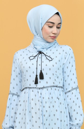 Baby Blue Hijab Dress 21Y82761-05
