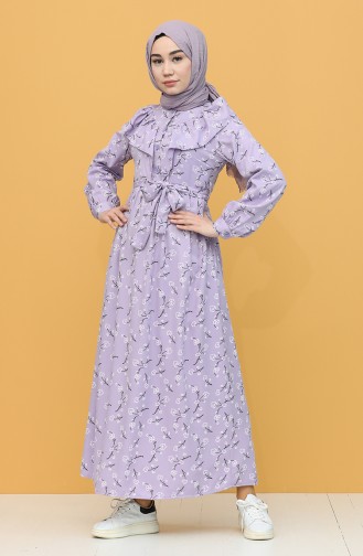 Violet Hijab Dress 21Y8344-03