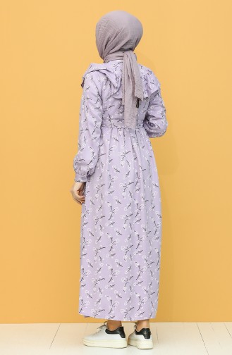 Violet Hijab Dress 21Y8344-03