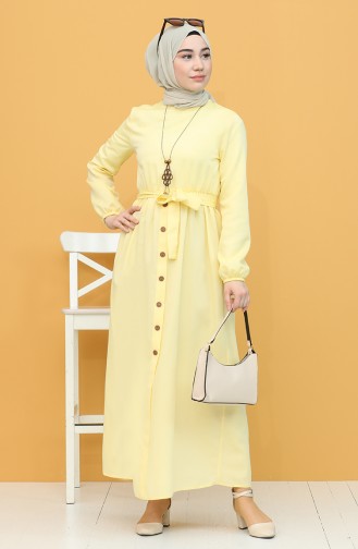 Yellow İslamitische Jurk 7067-17