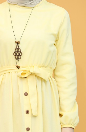 Robe Hijab Jaune 7067-17
