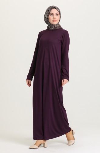 Purple Hijab Dress 0076-02