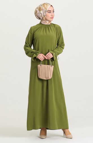 Henna-Grün Hijab Kleider 5631-02