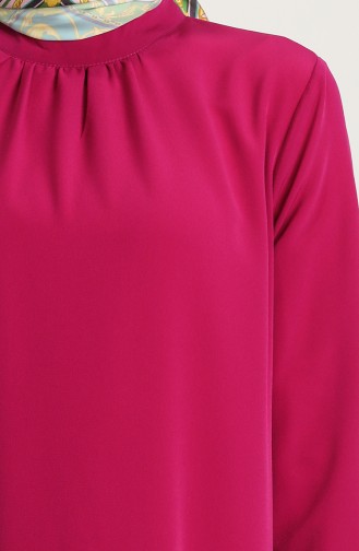 Fuchsia Hijab Dress 5631-03