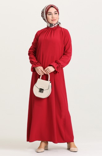 Coral Hijab Dress 5631-04