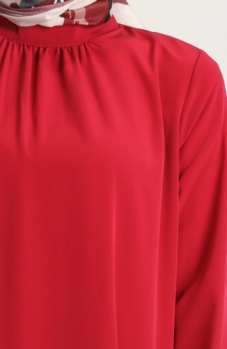 Coral Hijab Dress 5631-04