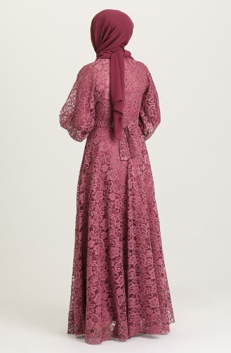 Beige-Rose Hijab-Abendkleider 5477-04