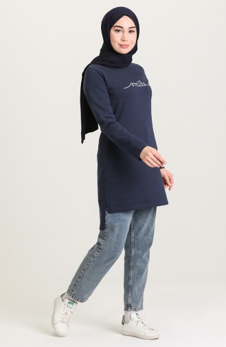 Light Navy Blue Tuniek 3263-10