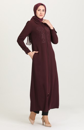 Plum Abaya 8051-03