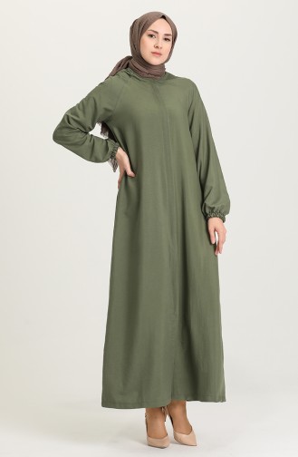 Khaki Abaya 6881-02