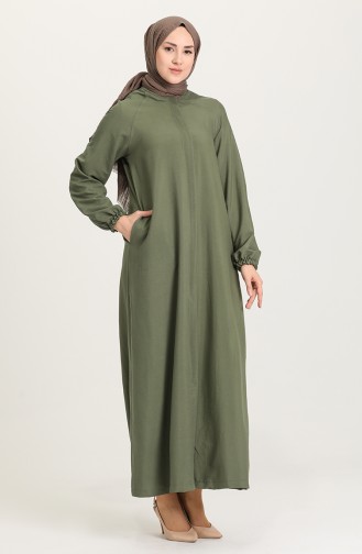 Khaki Abaya 6881-02