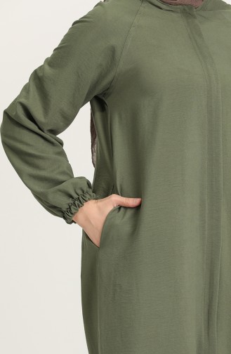 Khaki Abaya 6881-02