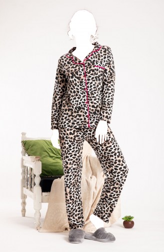 Pyjama Couleur Brun 80