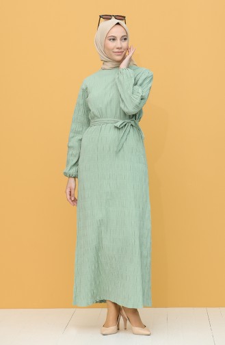 Wassergrün Hijab Kleider 5361-01