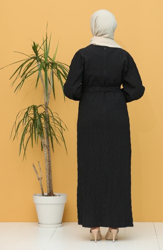 Black Hijab Dress 5361-03