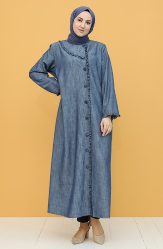 Denim Blue Abaya 0751-02