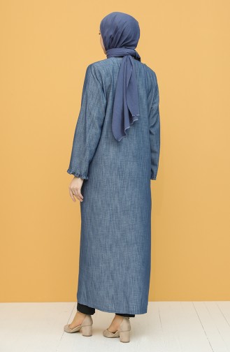 Denim Blue Abaya 0751-02