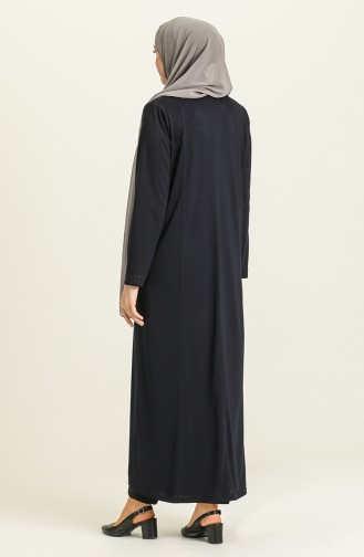 Navy Blue Abaya 0792-04