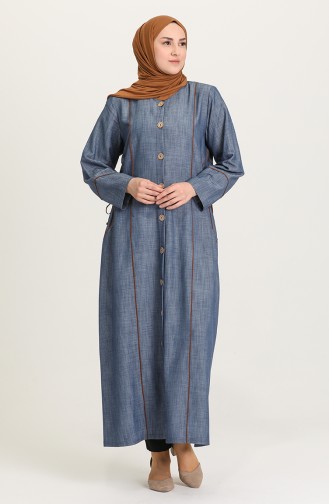 Denim Blue Abaya 0870-02