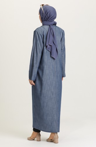 Jeansblau Abayas 0873-02