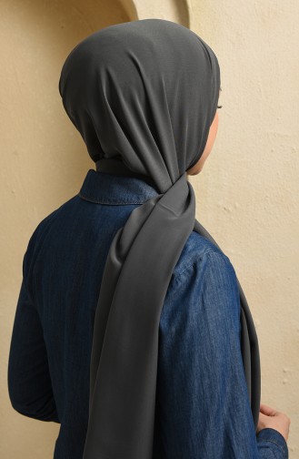 Düz Şifon Şal 13176-25 Füme