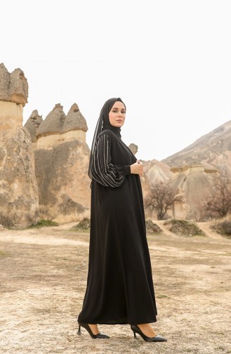 Black Abaya 8036-01