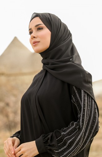 Black Abaya 8036-01