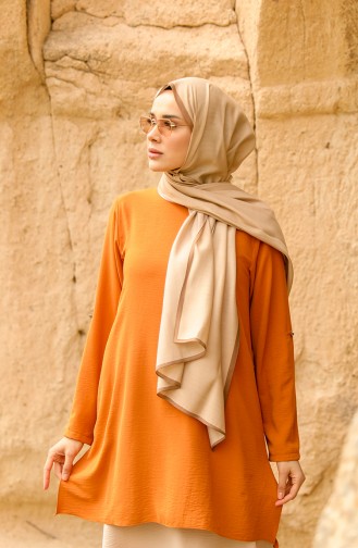 Tunik Pantolon İkili Takım 6553-01 Taba