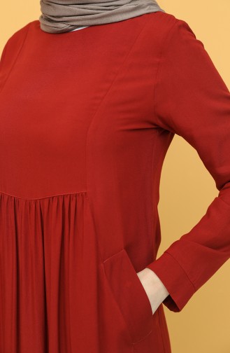 فستان أحمر كلاريت 8316-03