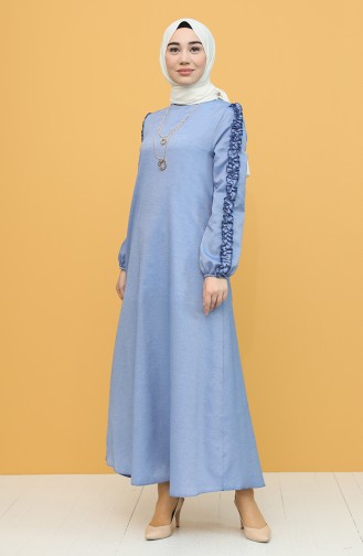 فستان أزرق داكن 7064-08