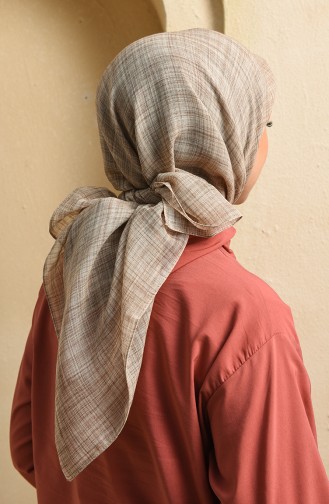 Echarpe Couleur Brun 19-0003-A04