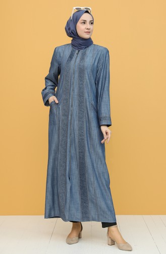 Denim Blue Abaya 0872-02