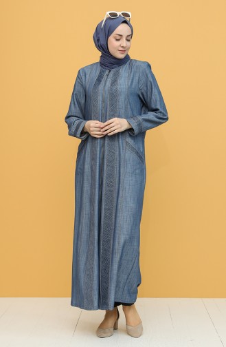 Denim Blue Abaya 0872-02