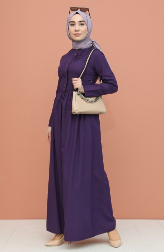 Purple İslamitische Jurk 7281-09