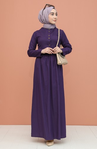 Purple İslamitische Jurk 7281-09