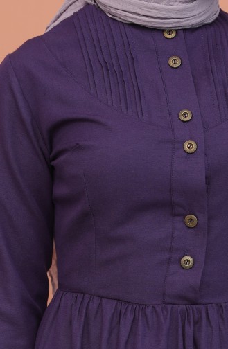Purple Hijab Dress 7281-09