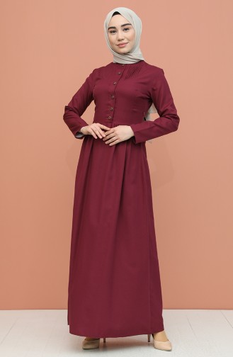 Robe Hijab Plum 7281-10