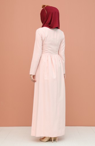 Powder Hijab Dress 7281-16
