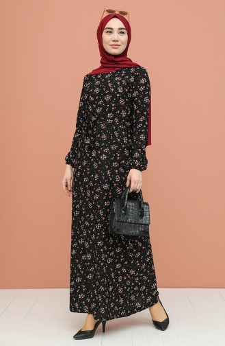 Black İslamitische Jurk 0398-01