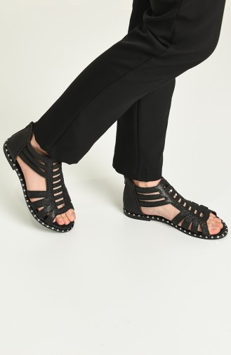 Black Summer Sandals 02-06